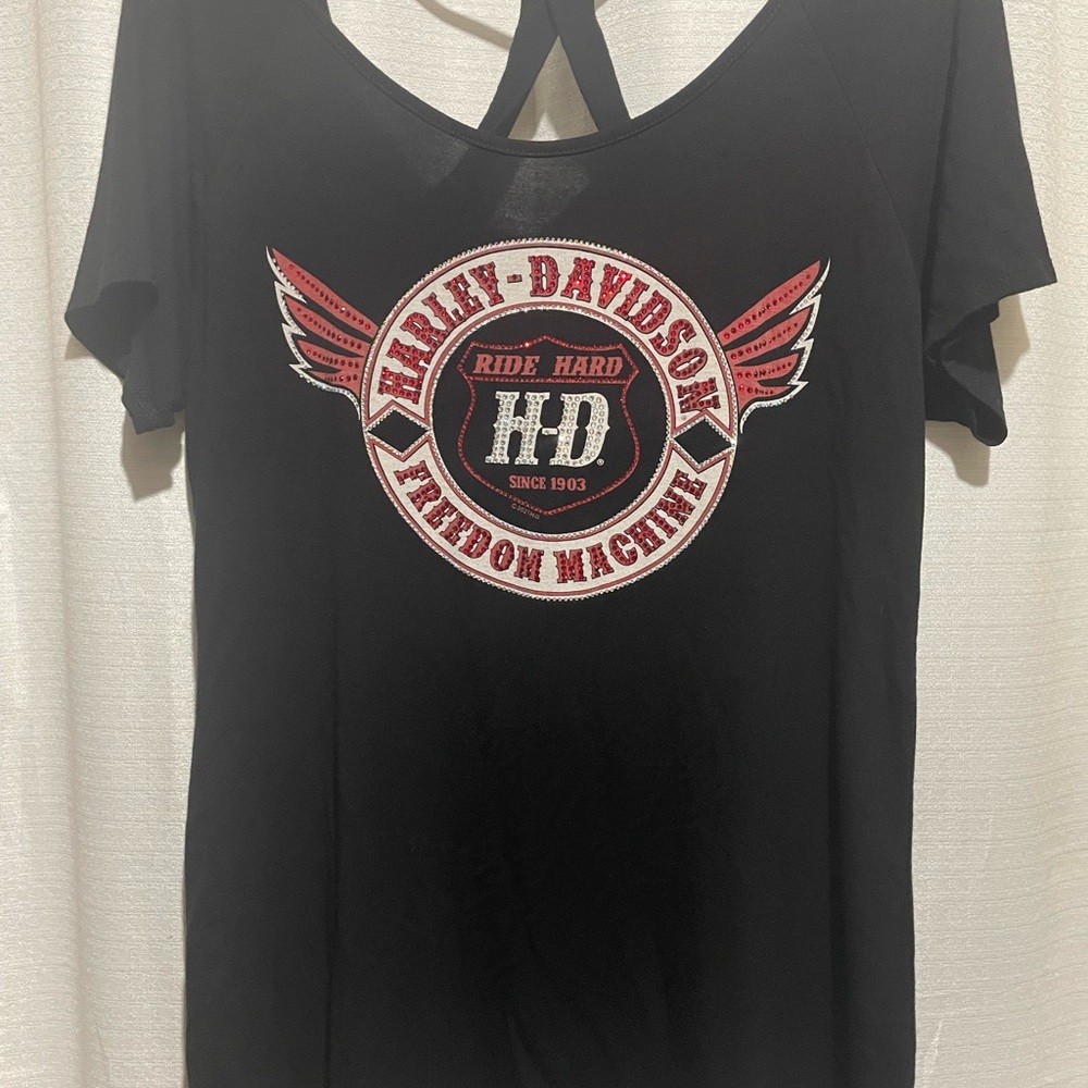 Harley-Davidson Black Cut Out T-Shirt
